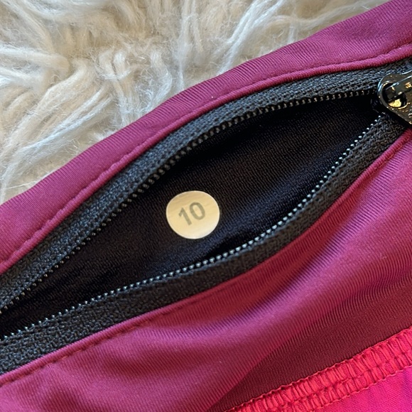 Lululemon Speed Short 2.5” inseam pink maroon size 10 - Picture 7 of 12